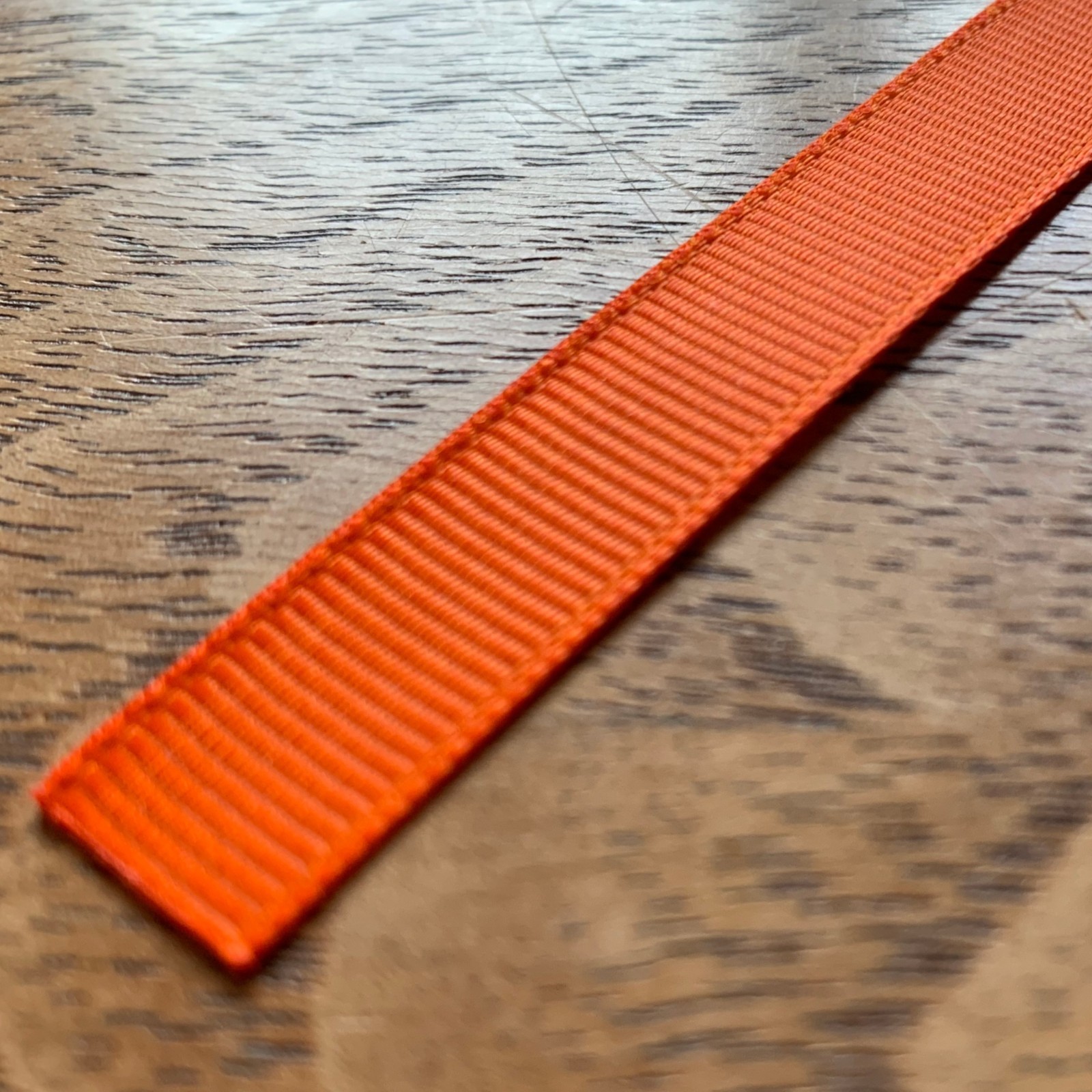 Snare Drum Replacement Straps 1 Pair Orange Grosgrain Strap Set