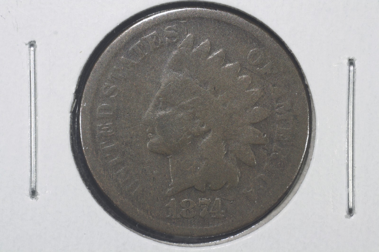 1874 Indian Head Cent, Good