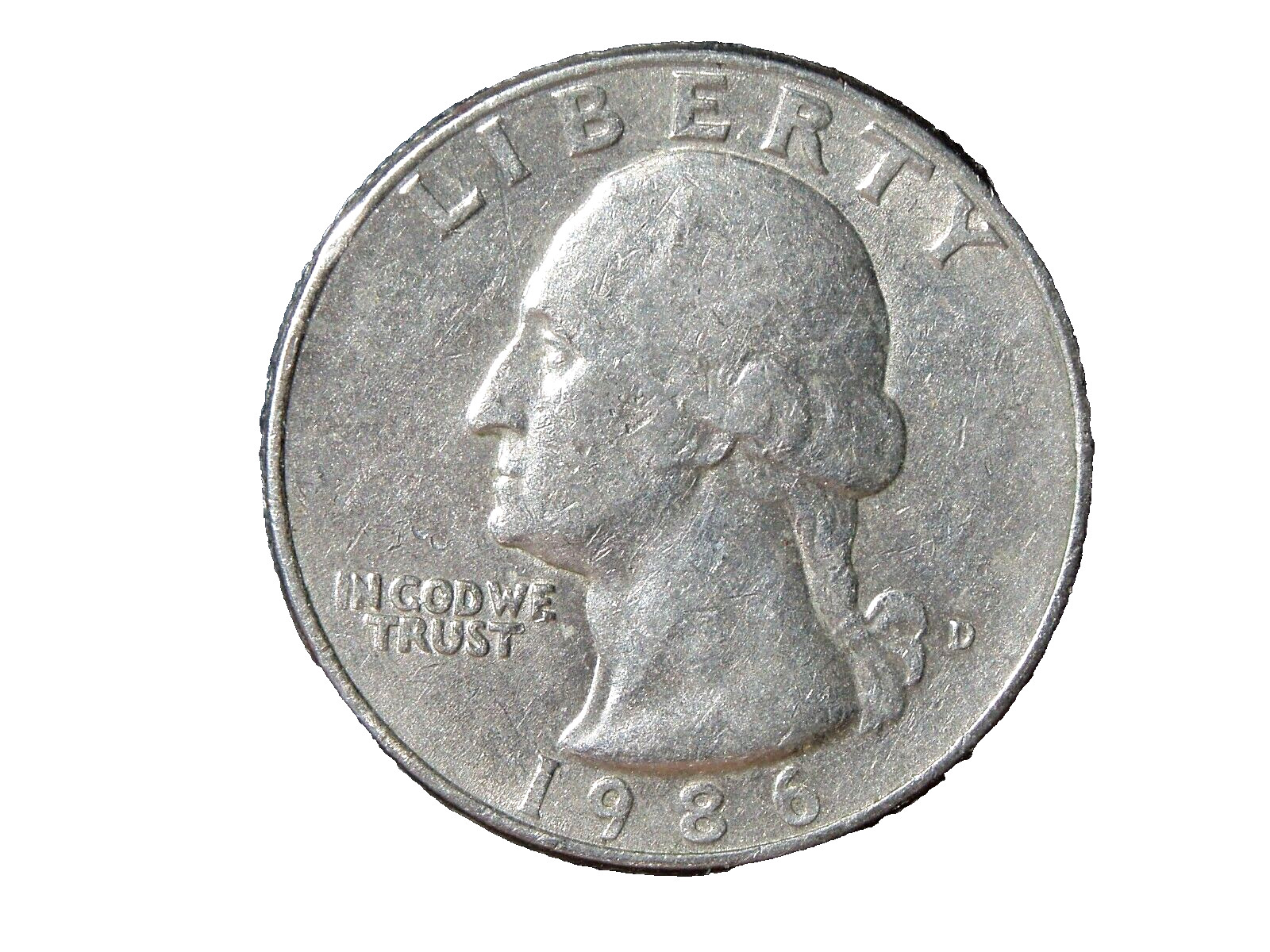 1986-D WASHINGTON QUARTER #3