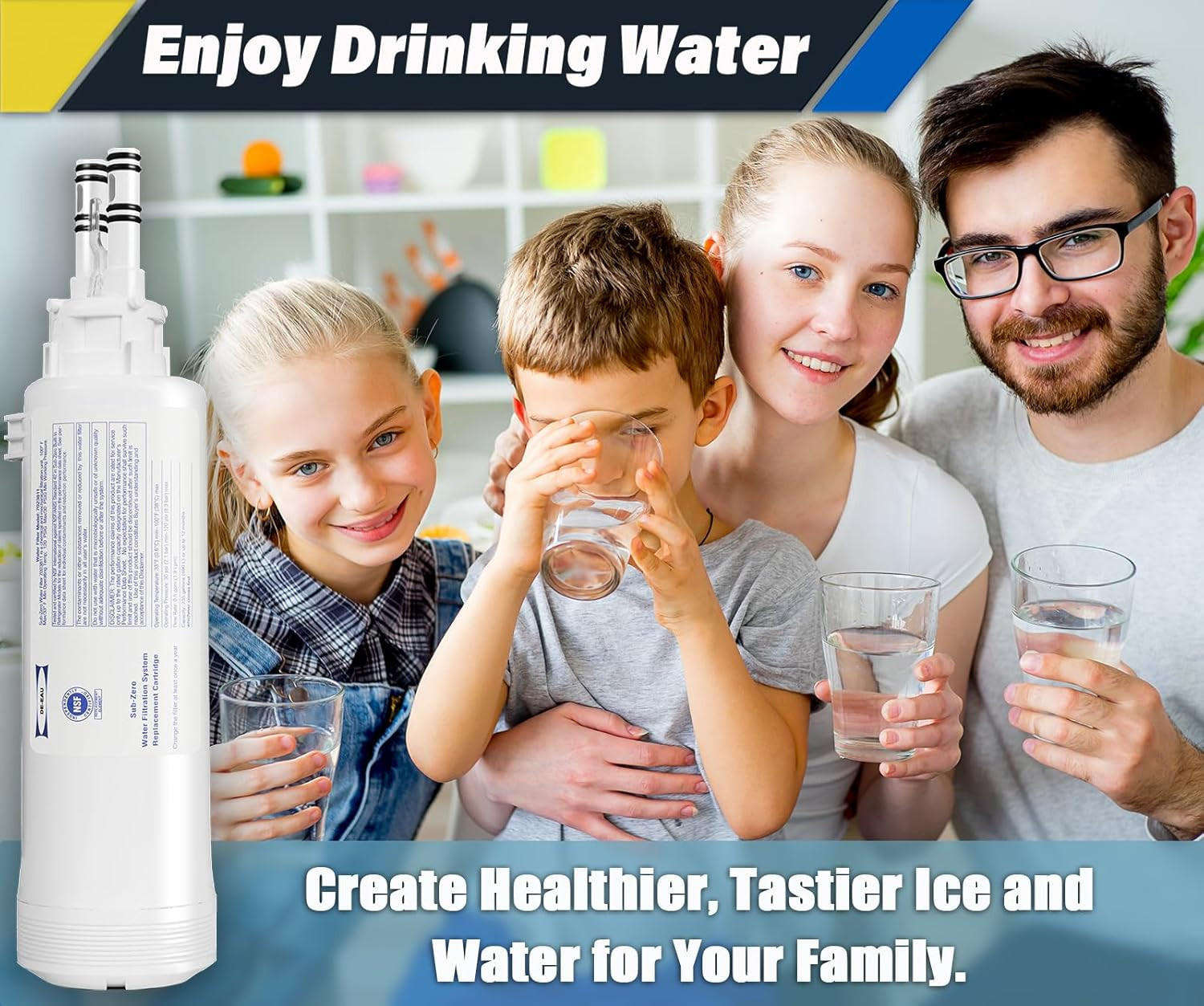 7023811 Water Filter Replacement (2 Pack) for Compatible Refrigerators