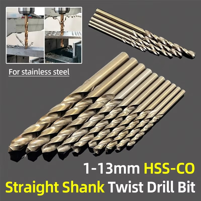 10PCS 2mm Cobalt Drill Bit Set M35 HSS Twist Bits for Hard Metal Stainless Steel