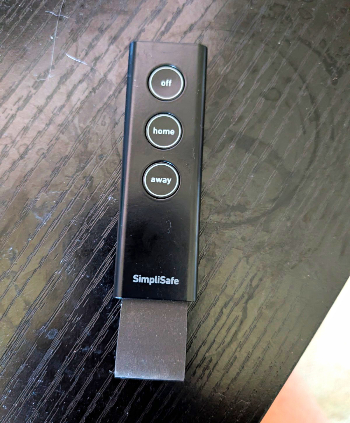 SimpliSafe Key Fob Remote Control Off Home Away Buttons Black