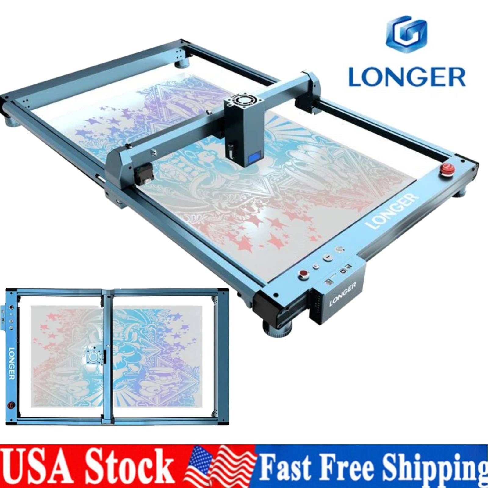 450*850mm Extension Kits for Longer Laser B1 20W/30W/40W Engraver Cutter US