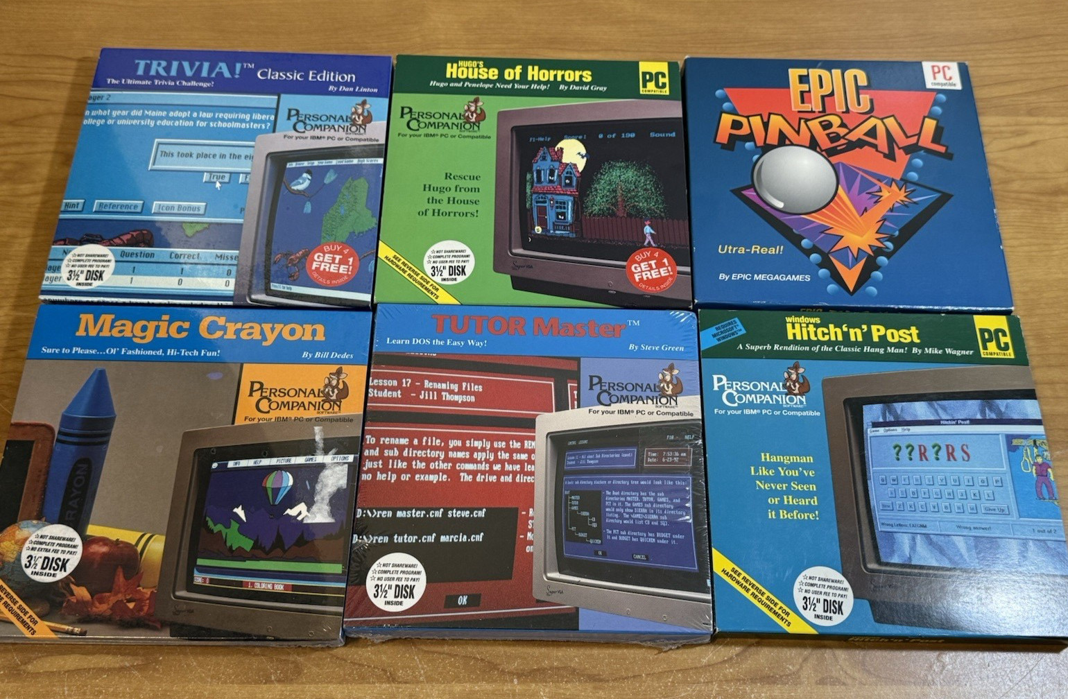 Personal Companion Software Lot of 6 (3 Sealed)