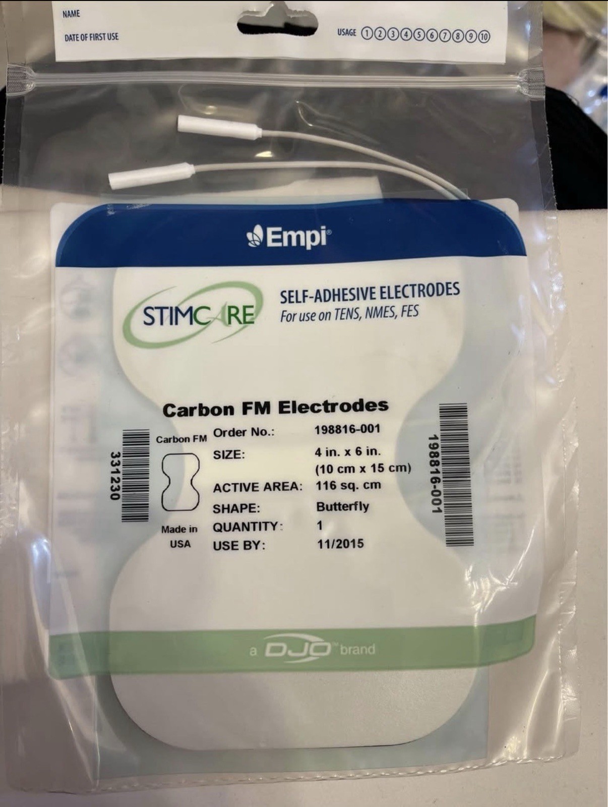 Empi self Adhesive Butterfly Electrode new in package
