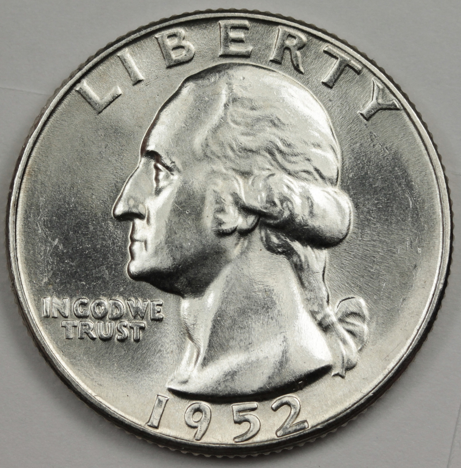 1952-p Washington Quarter.  Nice B.U.  86751  (Inventory A)