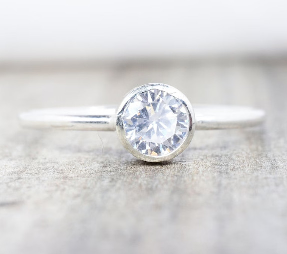 Moonstone Ring 925 Sterling Silver Handmade Ring Moonstone Gemstone All Size MK*