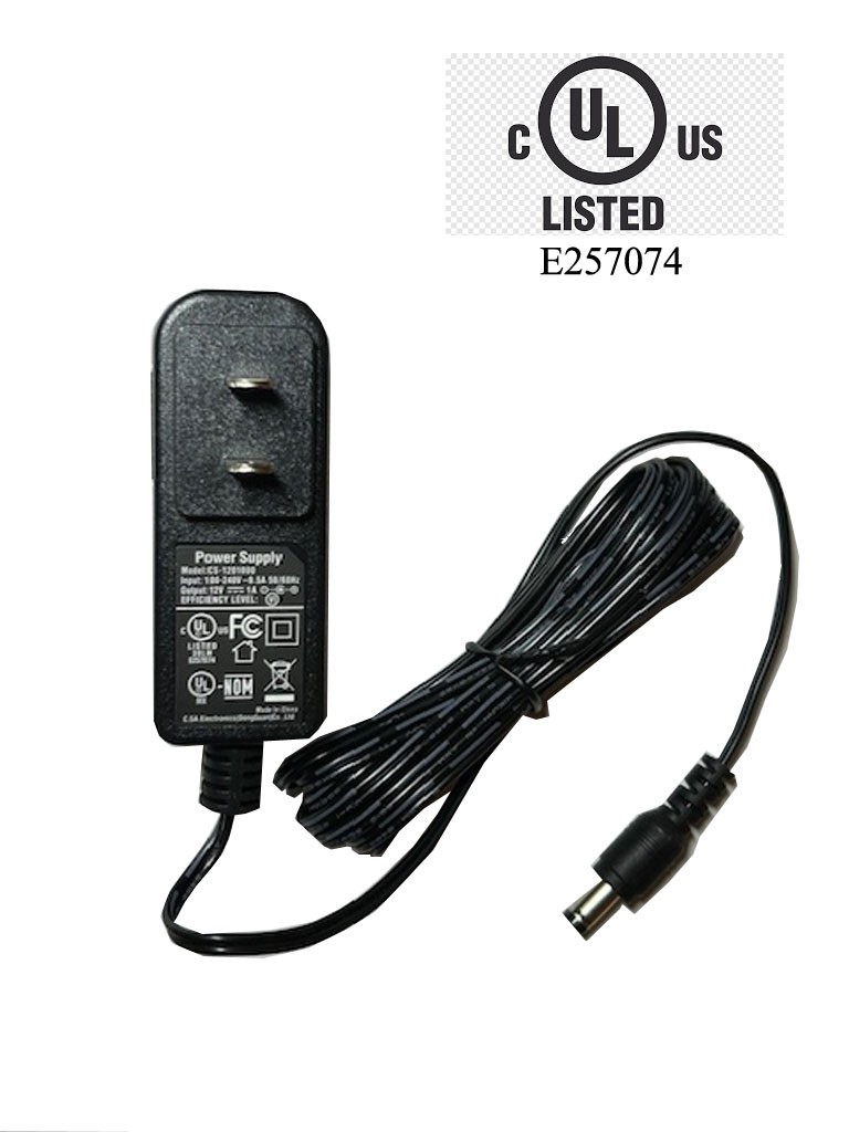 AC to DC 12V 1A Power Supply Adapter, CCTV Security Camera Fujia,Lorex, Swann