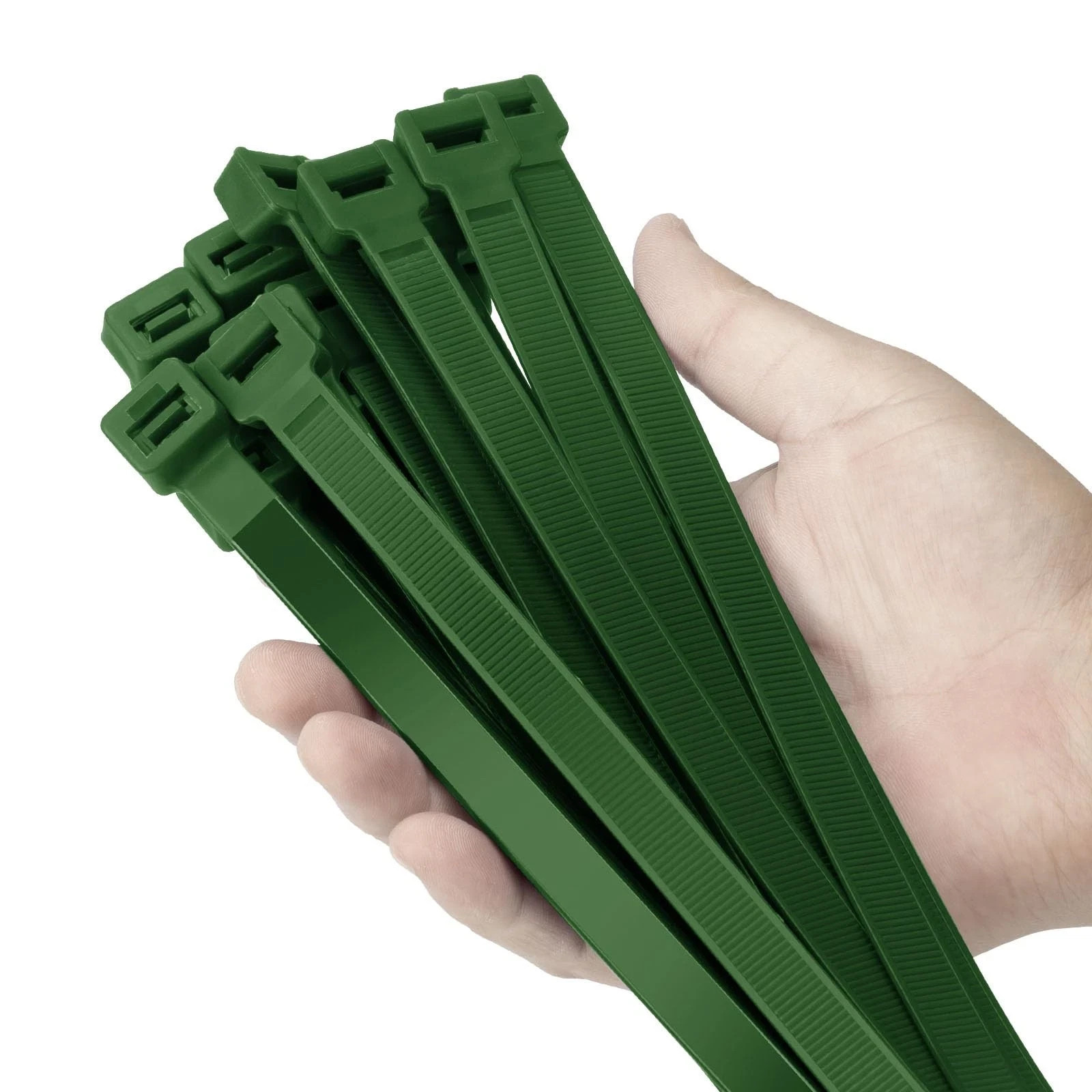 Armpow 24 inch Garden green Zip Ties Heavy Duty 50 PACK, 250 LBS Ultra Exclus...