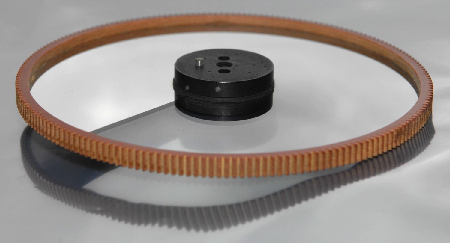 6.2" OD CIRCULAR VARIABLE ATTENUATOR / ND FILTER, GEARED RIM