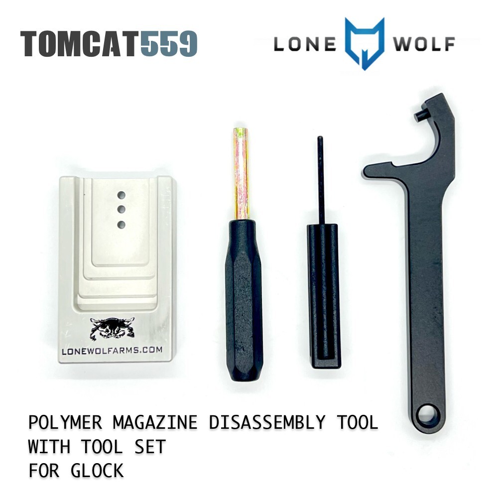 LONE WOLF POLYMER MAGAZINE DISASSEMBLY TOOL WITH TOOL SET GLOCK
