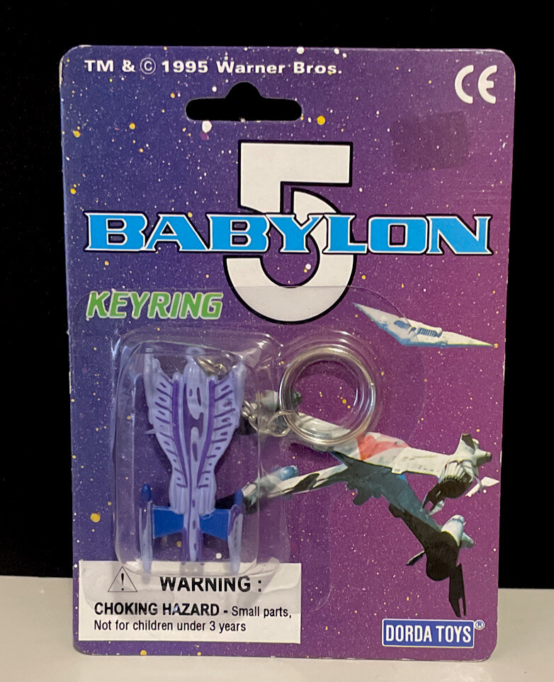 Vintage BABYLON5 Collection Minbari Flyer Key Ring/Chain 1995 JMS Dorda Toys