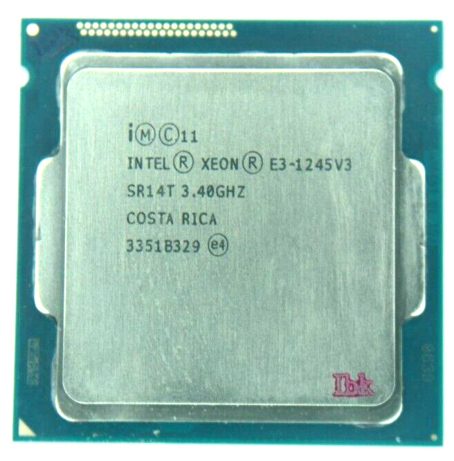Intel Xeon E3-1245V3 3.4 GHz Quad-Core SR14T Processor w/Grease