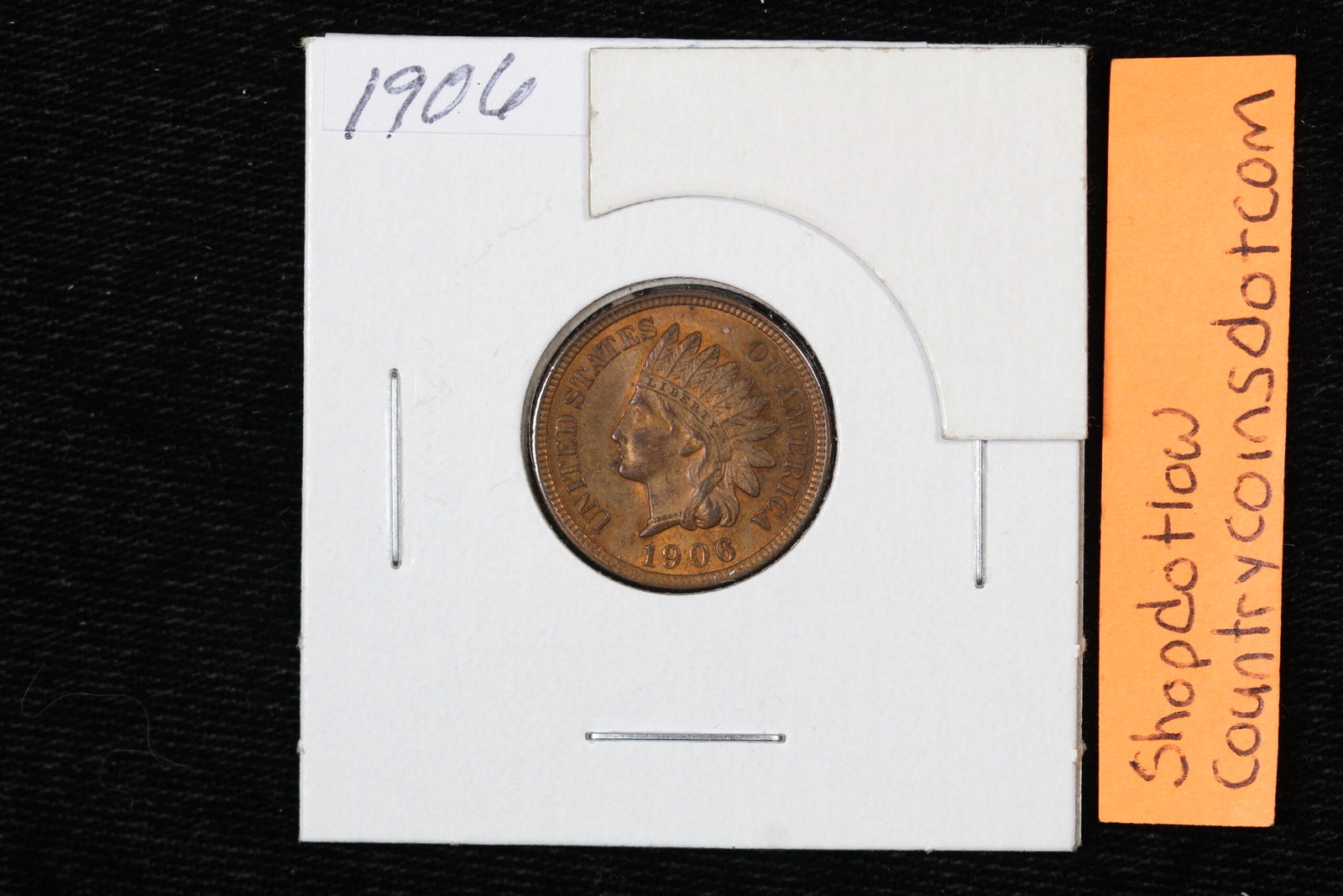 1906 Indian Head Cent CU BU BN 487C