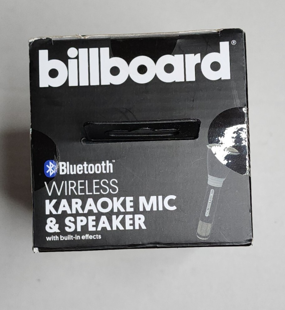 BILLBOARD BLUETOOTH WIRELESS KARAOKE MIC & SPEAKER, NEW, BB567