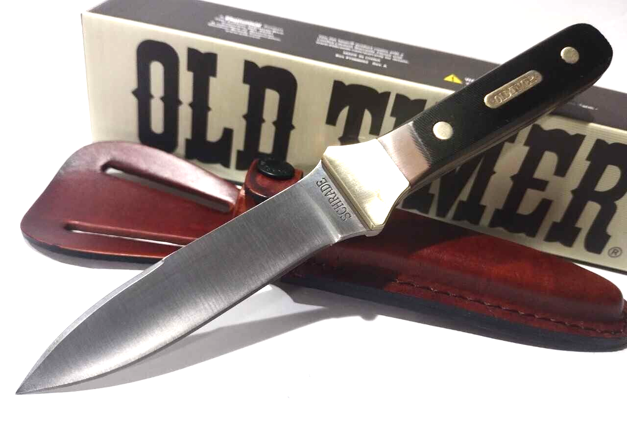 Schrade Old Timer Delrin Handles Full Tang Fixed Blade Throwing Boot Knife 162OT