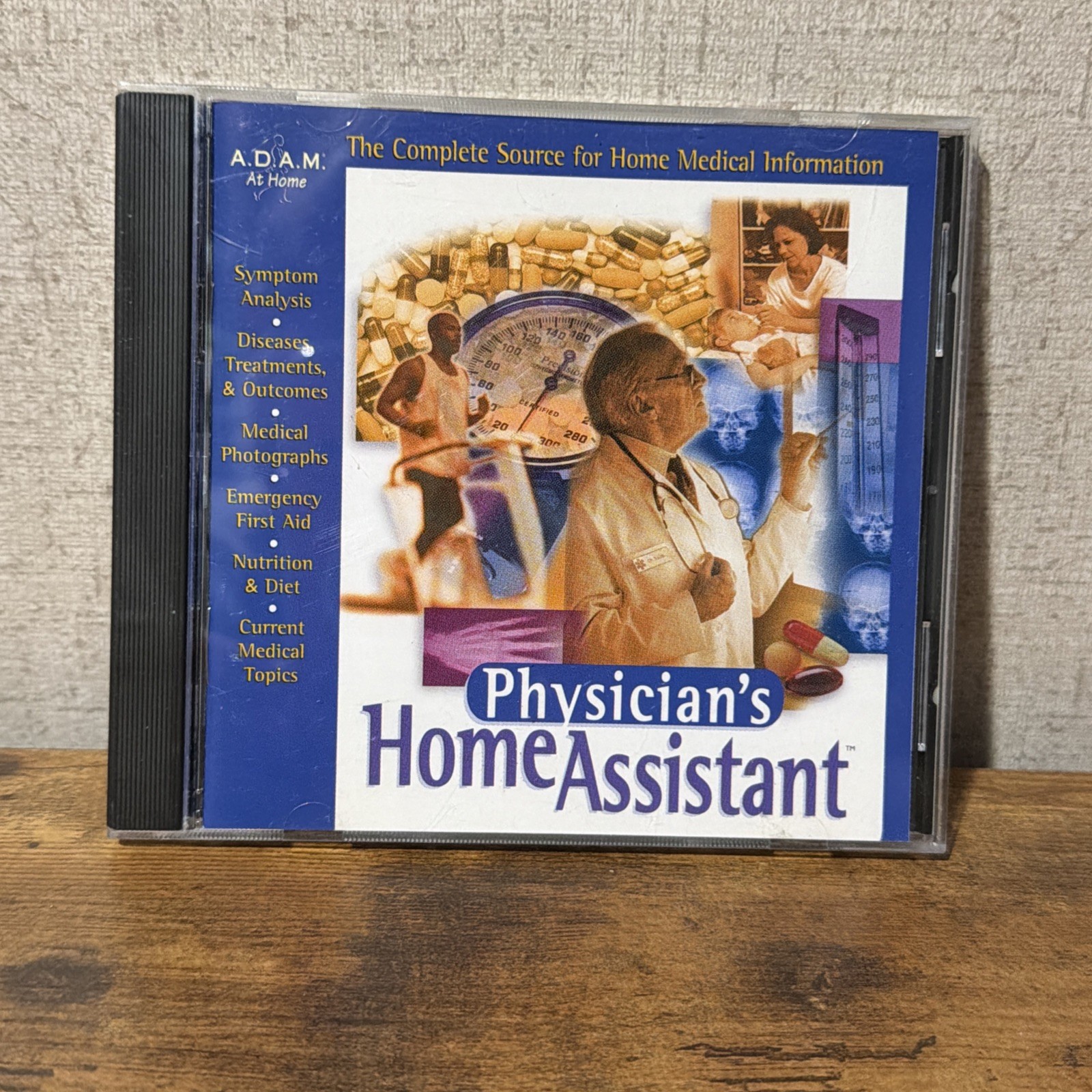 A.D.A.M. Physicians Home Assistant Old Windows PC Software - Disc Plays 100%