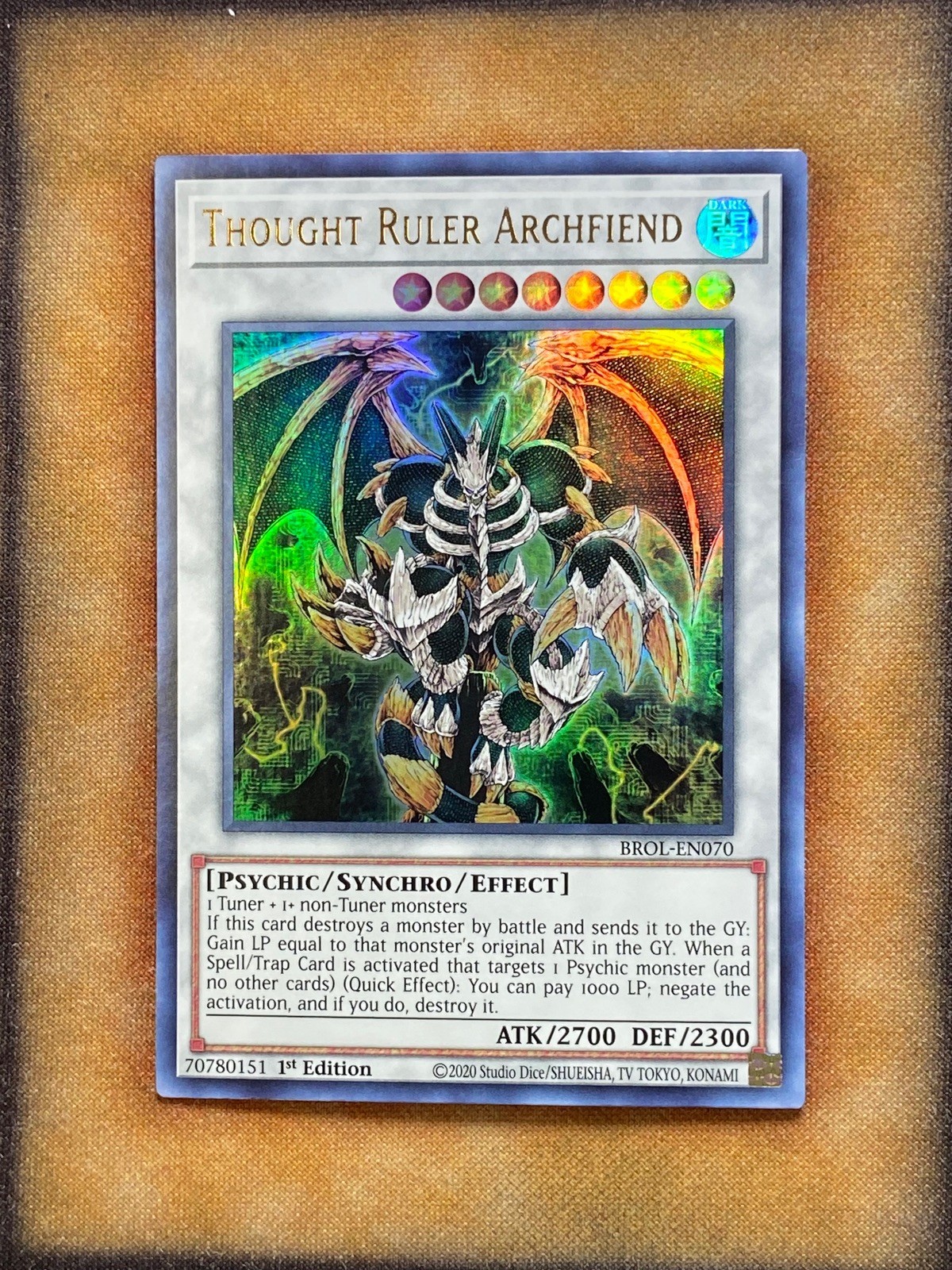 Yugioh Thought Ruler Archfiend BROL-EN070 Ultra Rare 1st Ed NM
