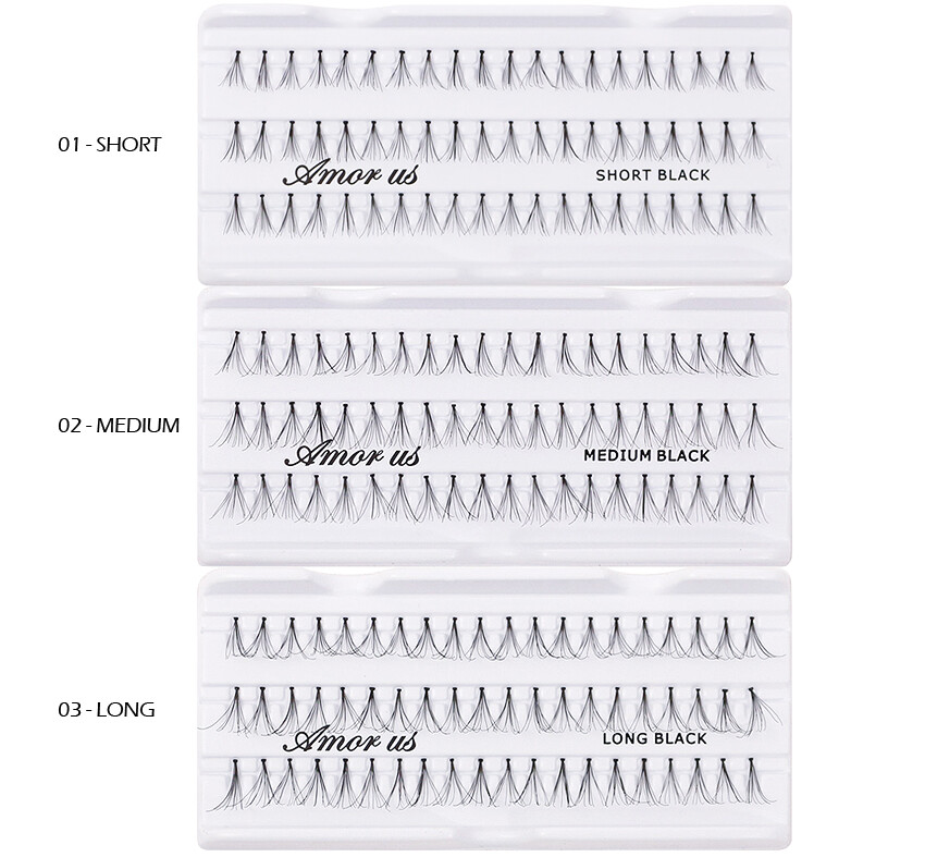1 AMOR US Human Hair Flare Individual False Eyelashes "Pick Your 1 Type" *Joy's*