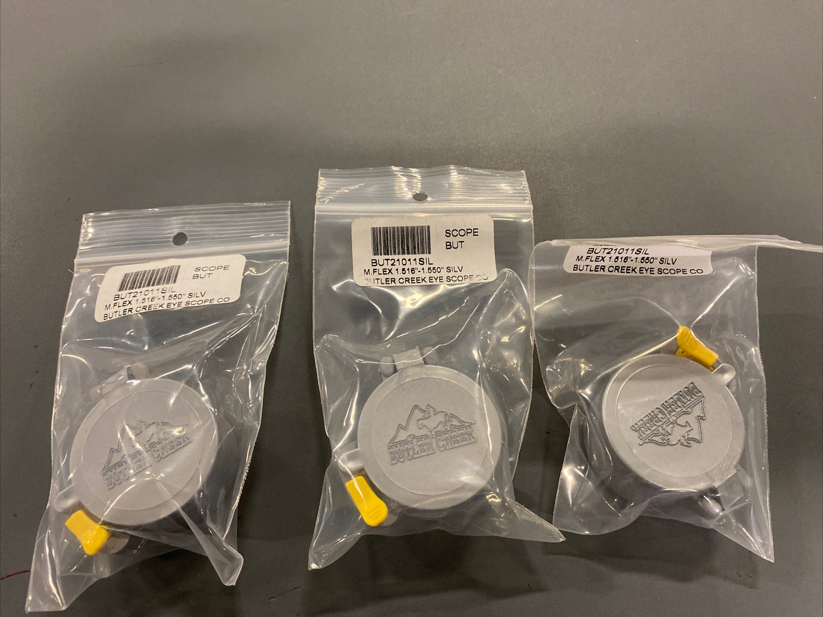 3 PACK! BUTLER CREEK MFLEX EYE FLIP UP SILVER 1.516-1.550" (BUT21011SIL)
