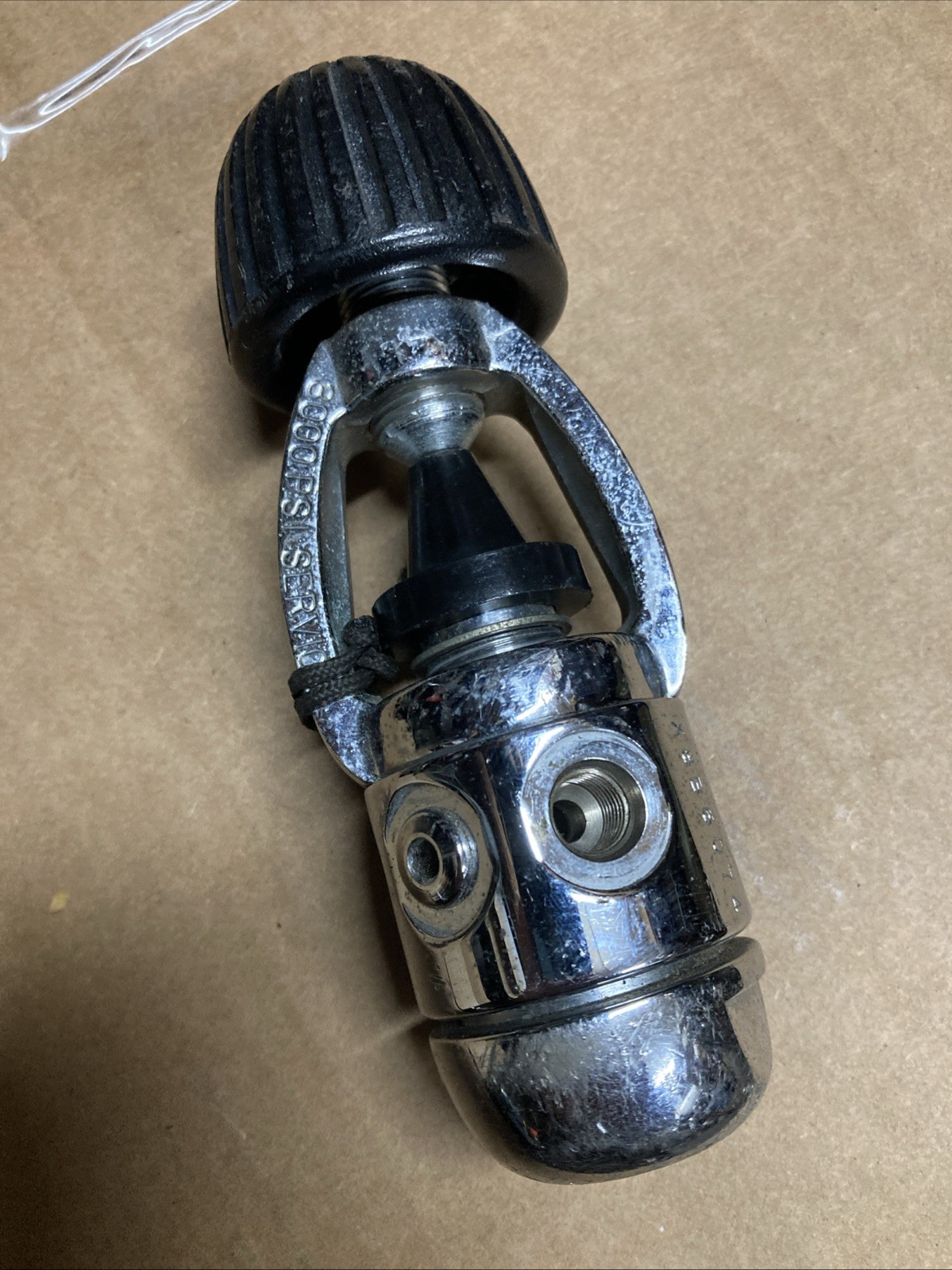 Aqualung 1st Stage Regulator 1HP 4LP 3/8" Ports, mid-1980's