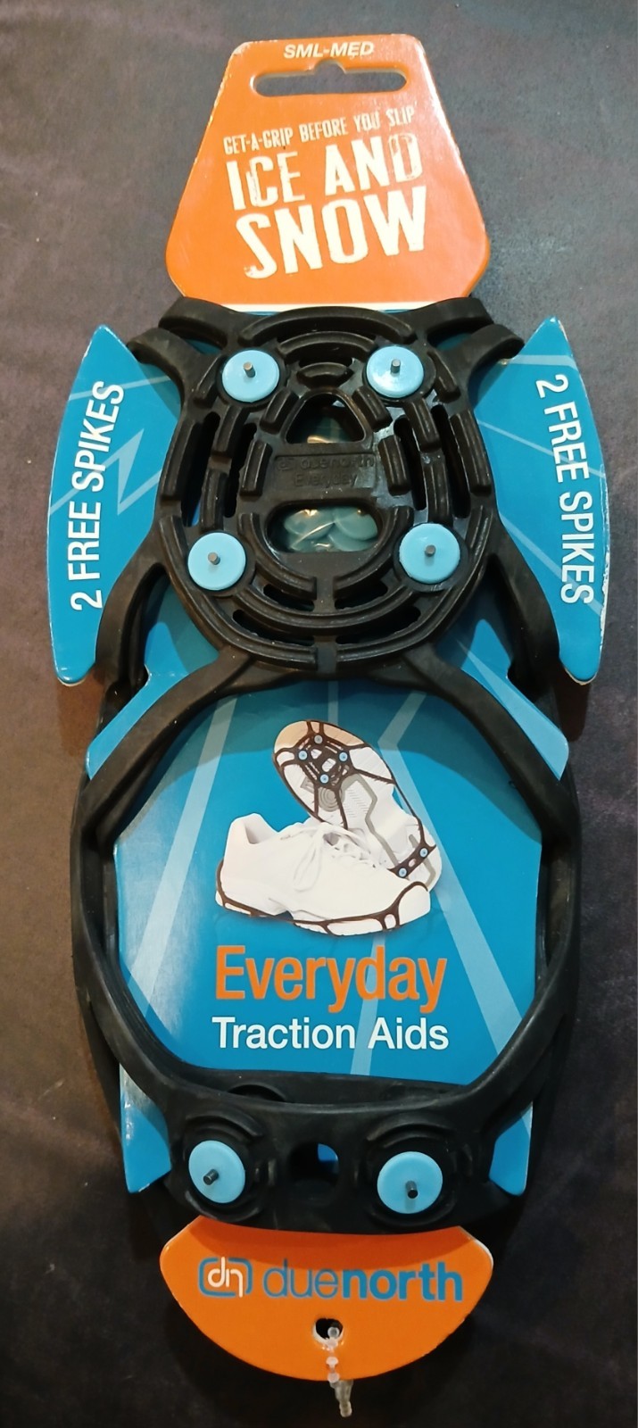 DueNorth Everyday Traction Aids Ice and Snow. Size Small-Medium. Easy Fit. New!