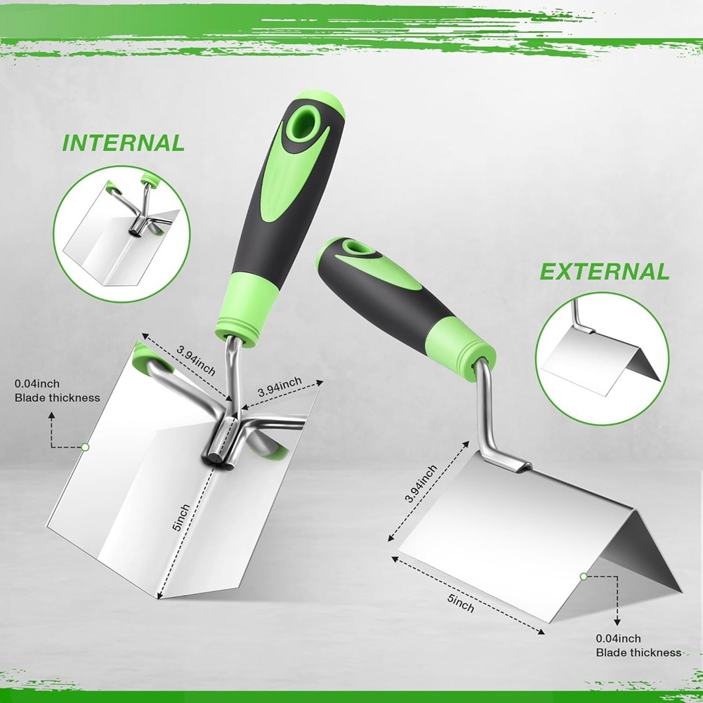 Drywall Corner Tool Set & Internal Corner Trowel 5'' & 3.94'' B9O92417