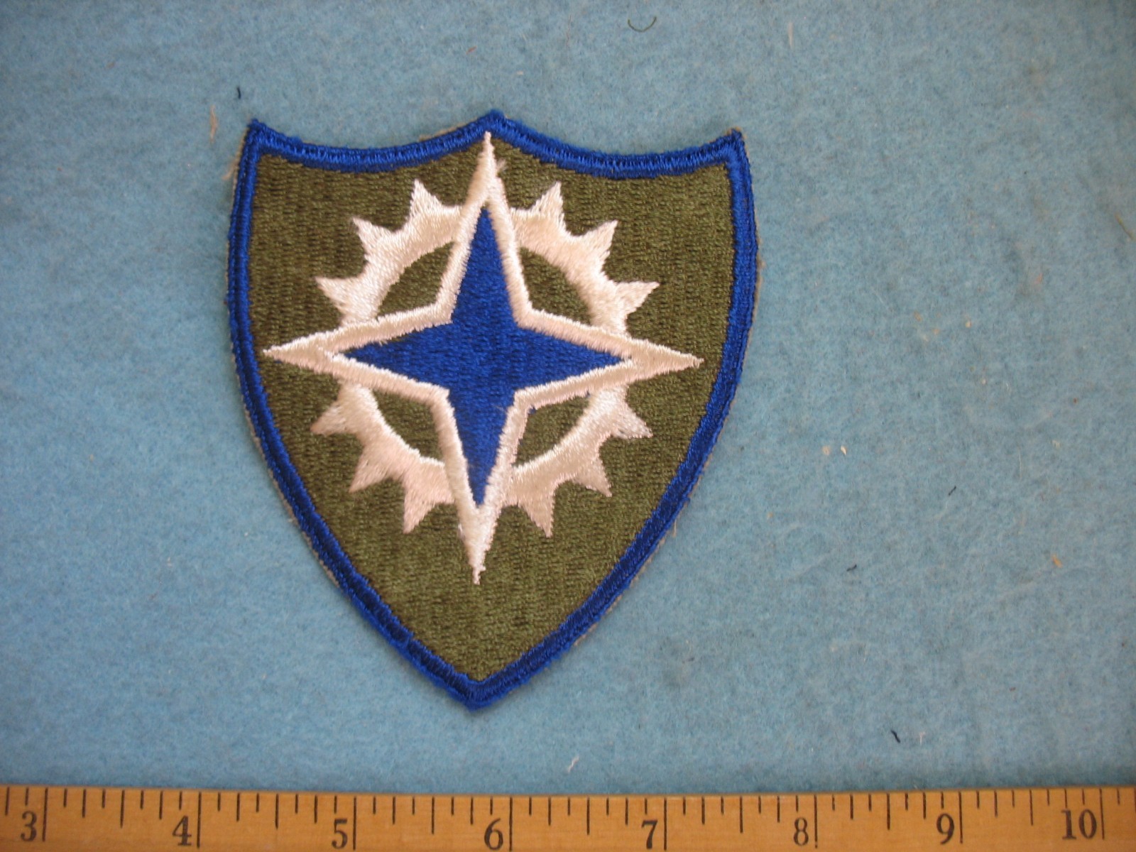 Original unused WWII US Army XVI Corps whiteback patch