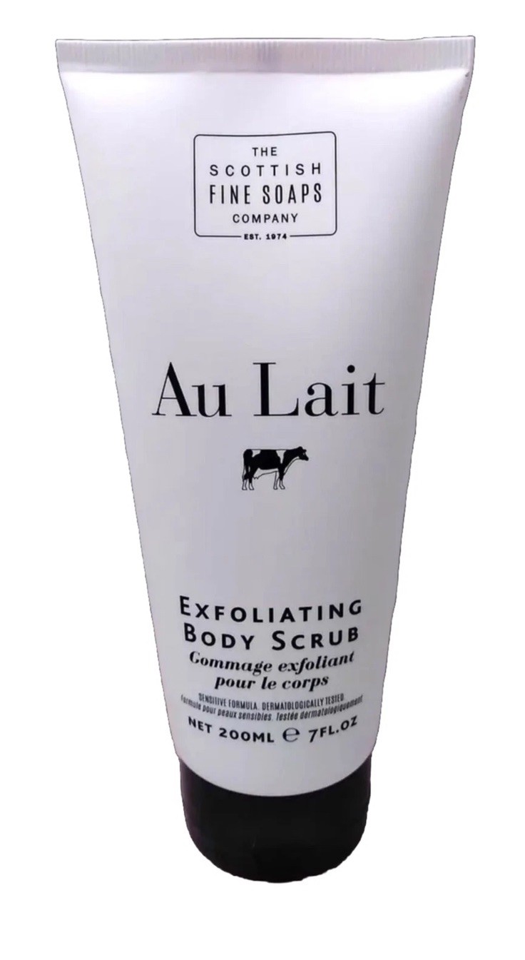 THE SCOTTISH FINE SOAPS Au Lait EXFOLIATING BODY SCRUB 7 fl oz