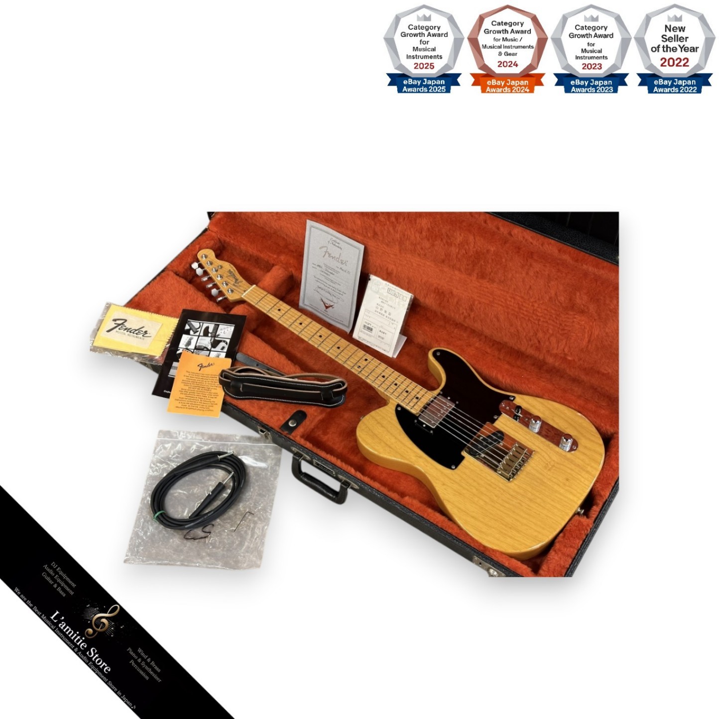 Fender Custom Shop 1952 Telecaster KR Natural Electric Guitar 1997