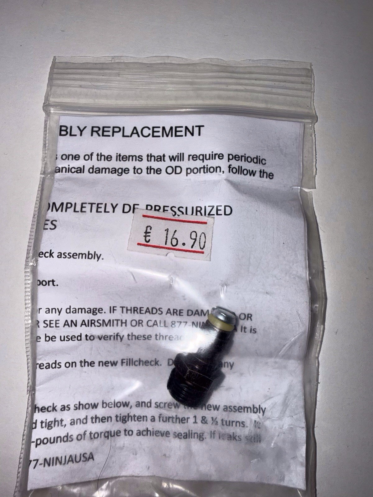Ninja Paintball Fill Nipple New Black