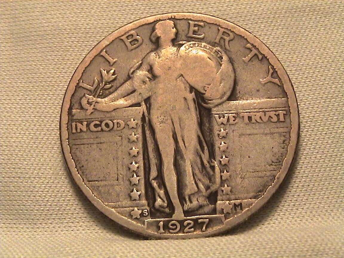 1927-S Standing Liberty Silver Quarter