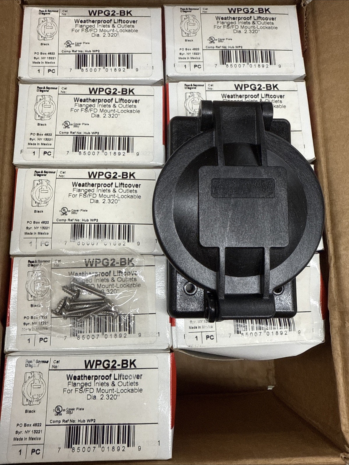 2.320” Diameter Lockable Weatherproof Lift Cover for Flanged Inlets/Outlets