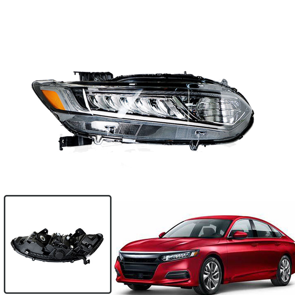 Headlight Assembly For 2018-2021 Honda Accord Headlamps Passenger/Right Side LED