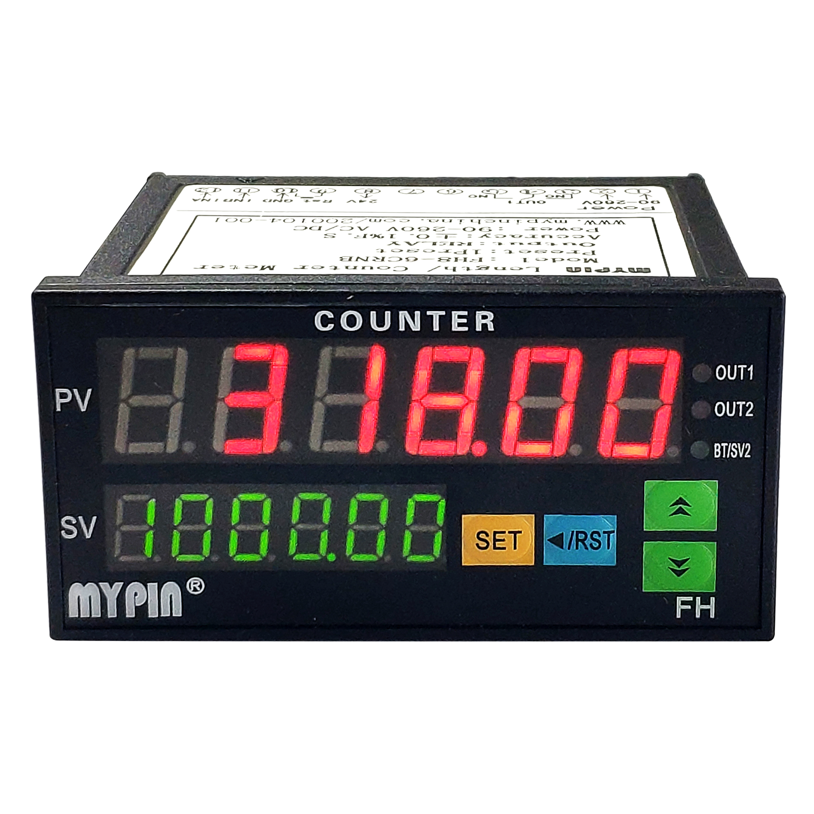 new FH series Switch sensor counter programmable counting meter(FH8-6CRR4B) en
