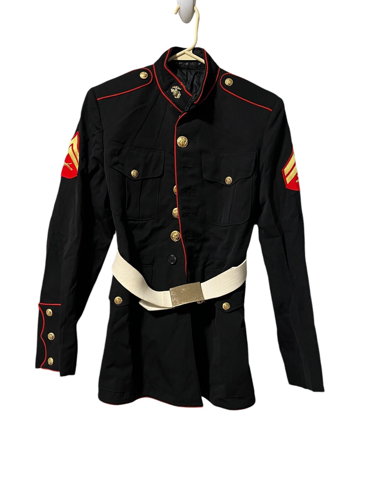 USMC US MARINE CORPS DRESS BLUES JACKET 18” CHEST 1976 Military USA VTG