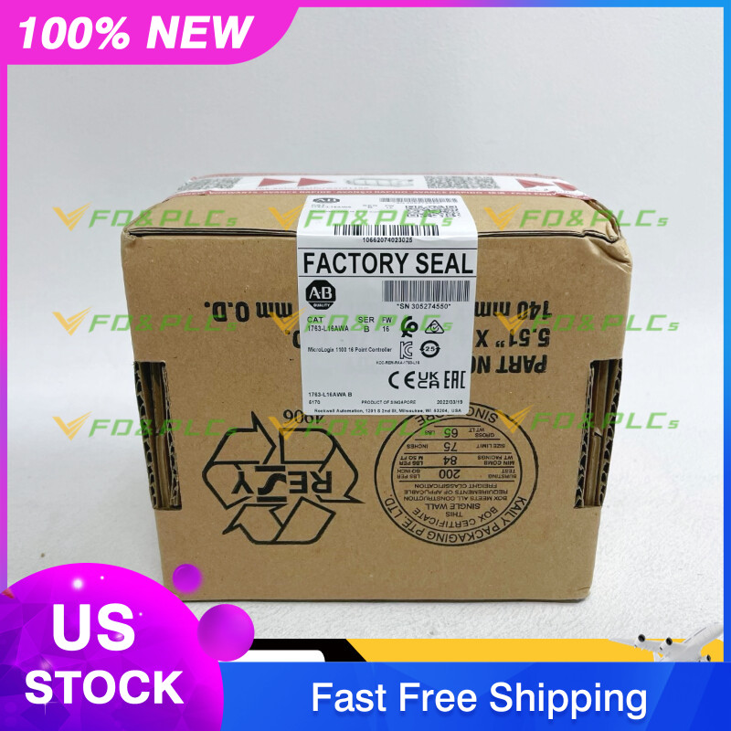 New Factory Sealed AB 1763-L16AWA MicroLogix 1100 16 Point Controller 1763L16AWA