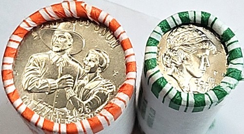 2026  D Emerging Liberty Dime /P Mayflower Compact Quarter ROLLS Free Ship
