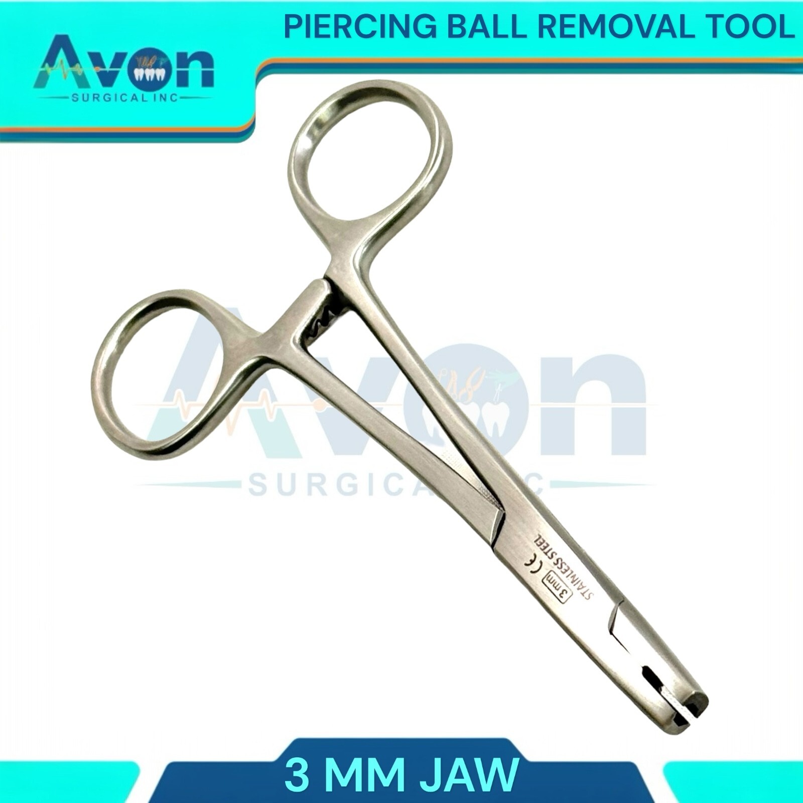 3mm Micro Dermal Anchor Tube Insertion Hemostat Forceps Body Piercing Tool