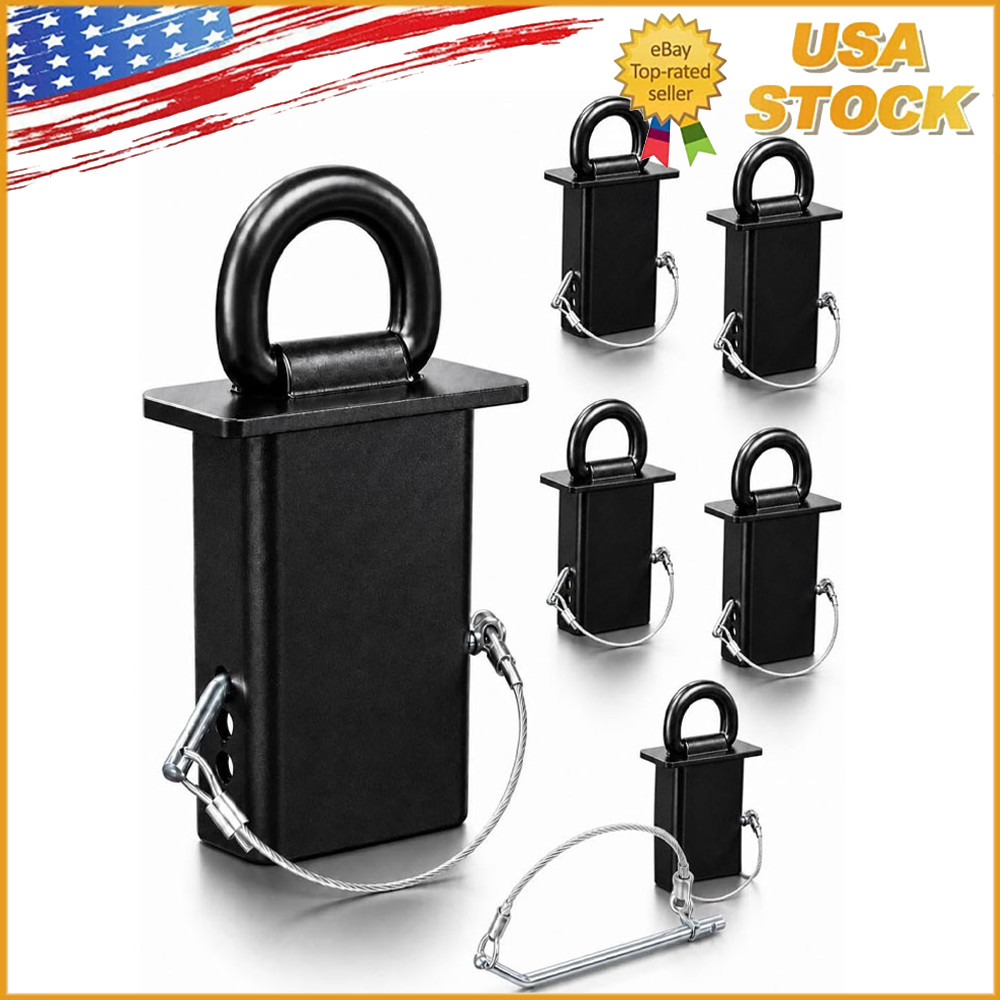 4/6/8 Pack 18000lbs Removable d-Ring Stake Pocket Tie Down for Utility Trailers