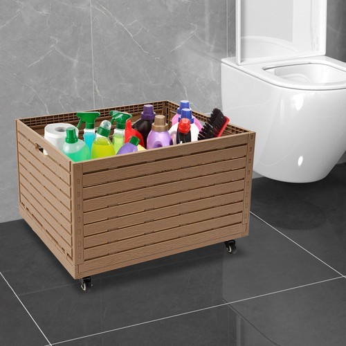 Large Stackable Collapsible Storage Bins Dolly Cart with Wheels for markets