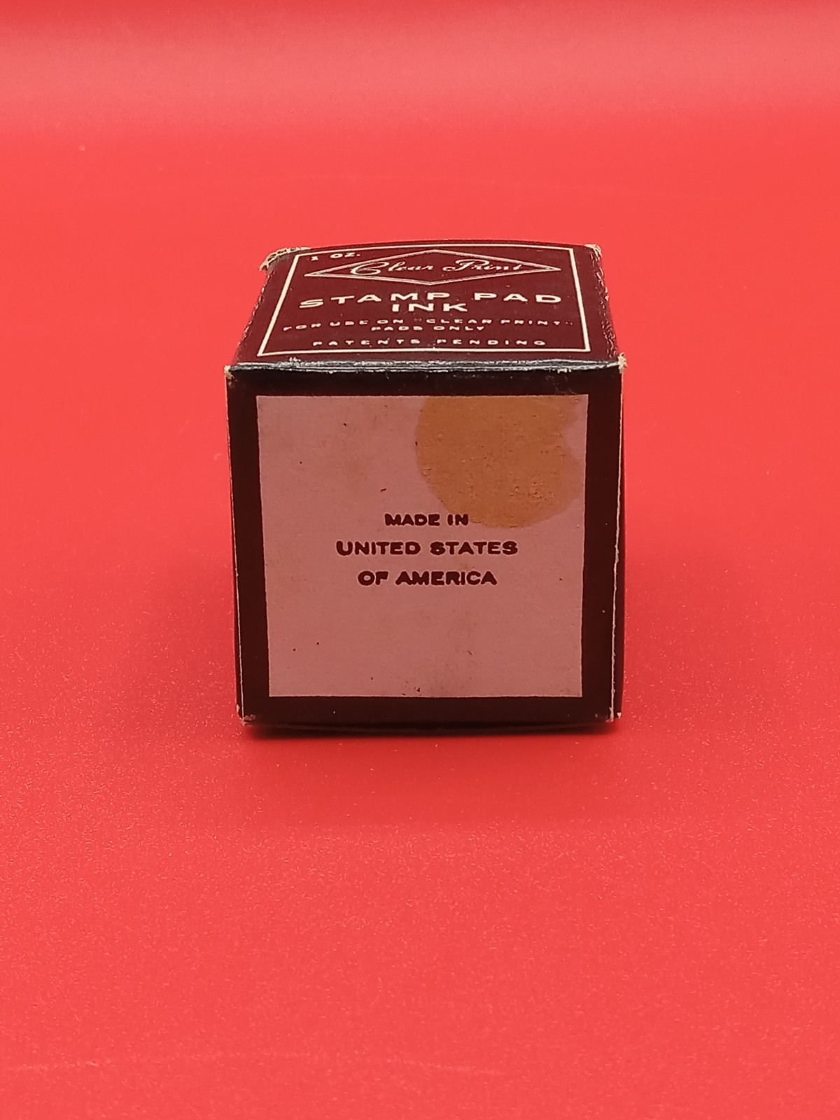 Vintage Clear Point stamp pad ink NOS