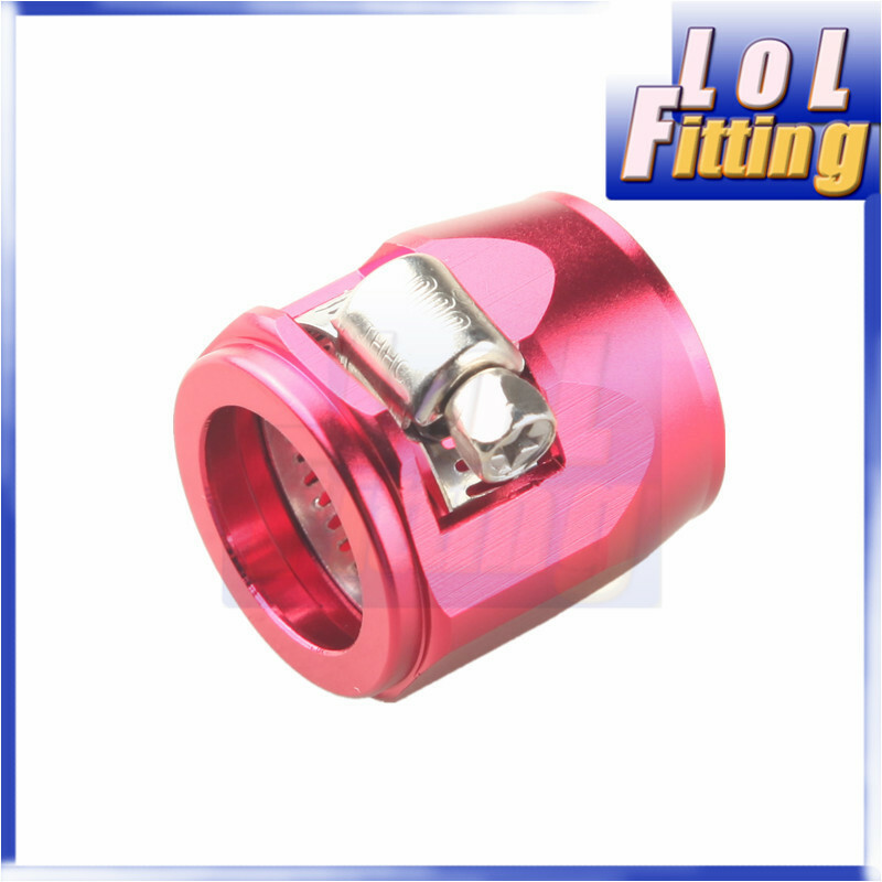 US STOCK 12AN AN-12 AN12 Fuel Hose Clamp Finisher Aluminum HEX Finishers Red