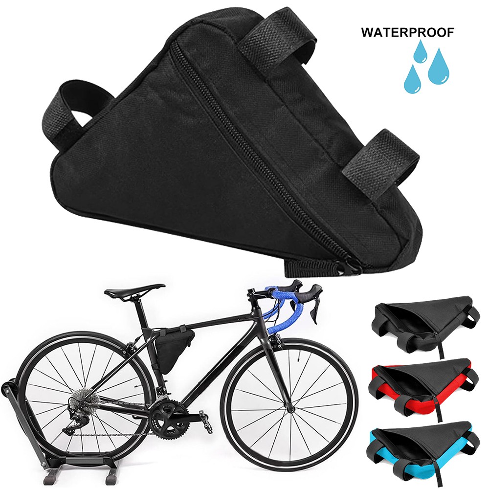 Bicycle Bag Bike Mountain Storage Triangle Saddle Frame Adjustable Cycling Pouch
