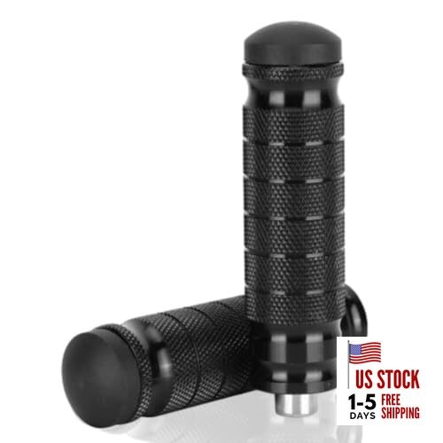 Motorcycle Universal 8mm Foot Pegs,1 Pair CNC Aluminum Motorbike Rear