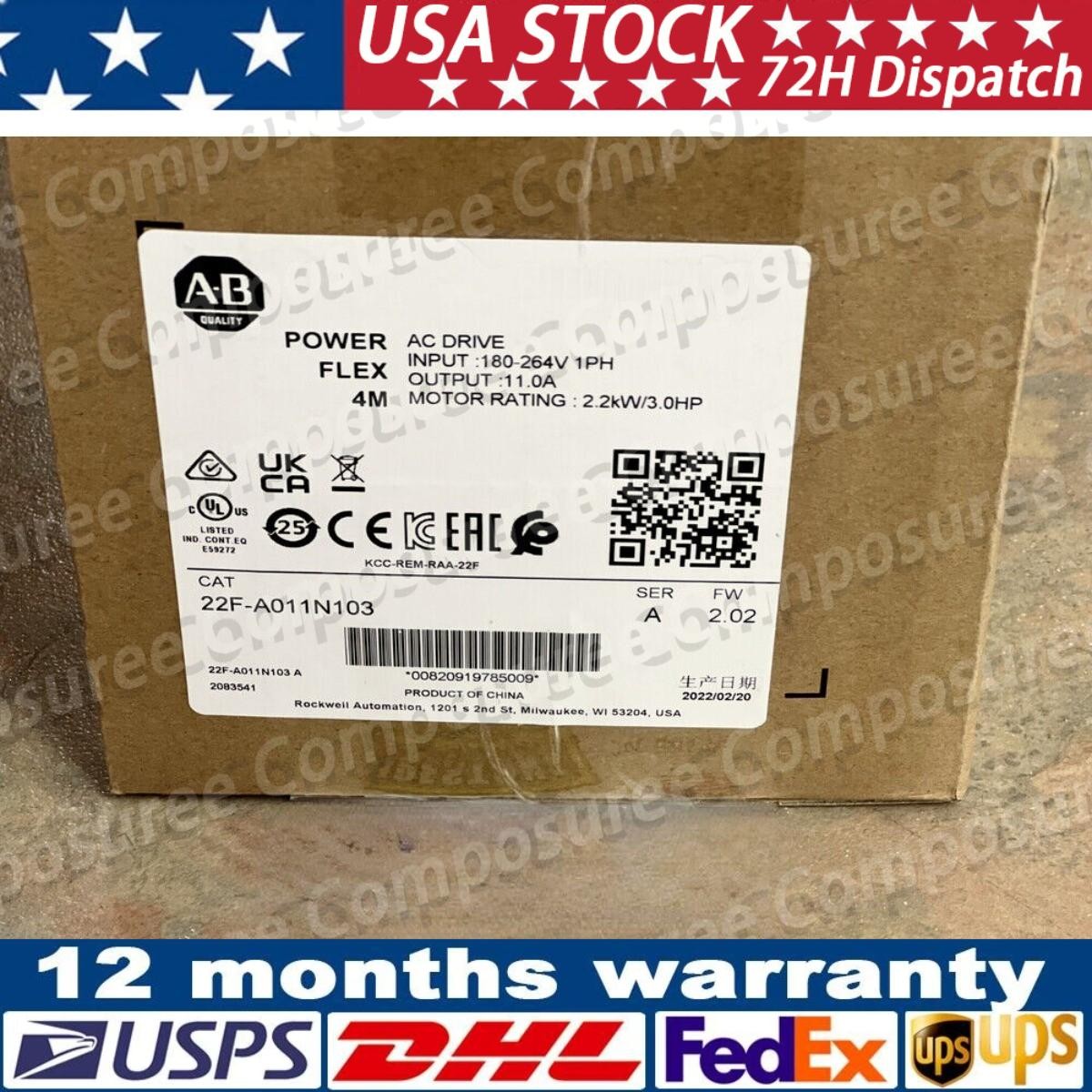 AB 22F-A011N103 AC Drive New Factory Sealed 22F-A011N103 Fast Ship US Free Tax