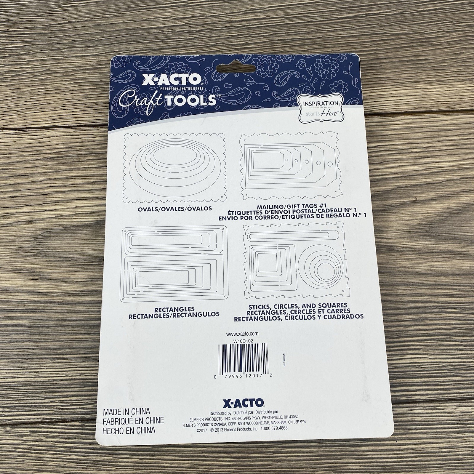 X-ACTO Craft Tools BASIC SHAPES 4 TEMPLATES 38 Shapes X2017