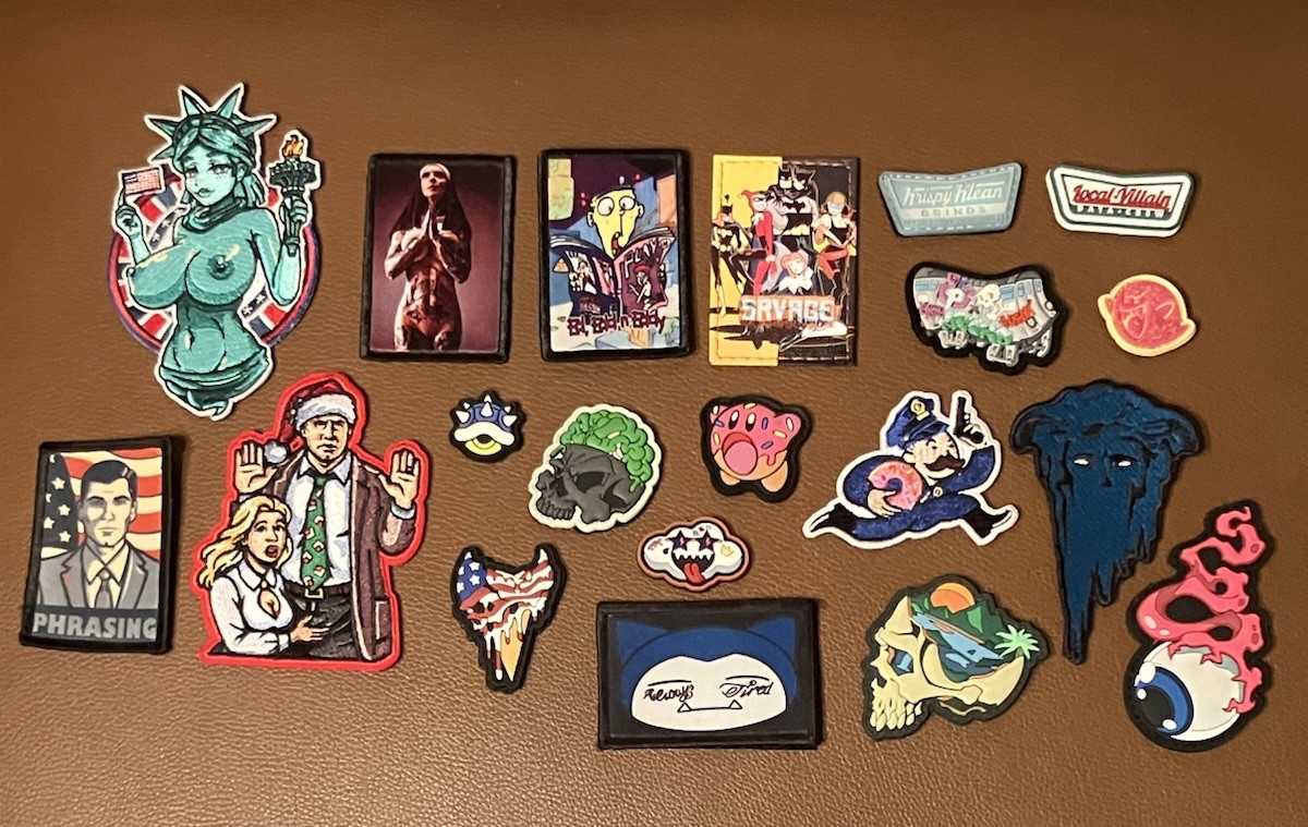 Data Crew Toxic Grumpy Pencil Tac Gent Coqui Donut Inky RE Morale Patch EDC Lot