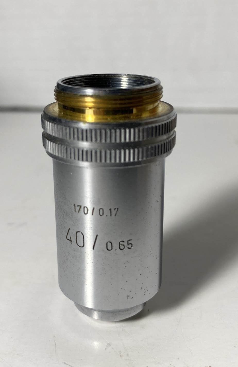 Leitz Wetzlar Microscope Objective Lens 170/0.17 40/0.65