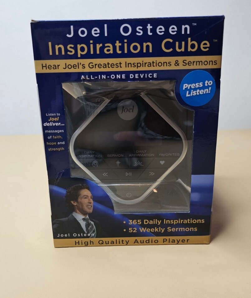 Joel Osteen Inspiration Audio Cube With Sermons and Affirmations